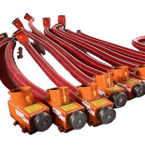 Convoyeur à vis flexible manuel pour le transport de sable concassé sec et de gravier fin sur chantier de construction - Product Image 1