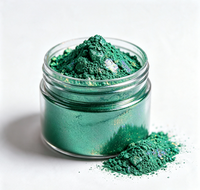 Poudre de Pigment Métallique Holographique Vert Émeraude GUANZUN 5-100 Microns, Échantillon Gratuit 1g, Encre pour Impression par Tampon et Arts Graphiques