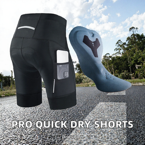 Shorts de cyclisme personnalisés pour hommes avec rembourrage en gel de silicone pour le cyclisme sur route et VTT - Product Image 2