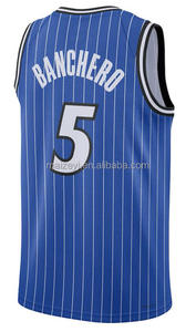Camisetas de Baloncesto Retro Clásicas Personalizadas de Paolo <span class=keywords><strong>Banchero</strong></span> de la Mejor Calidad, Estilo Urbano Vintage para Hombre - Product Image 3