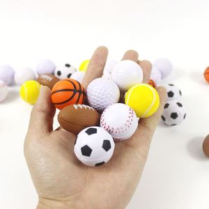 Custom 3CM Mini PU Foam <b>Sports</b> Ball Set Stress Relief Squeeze <b>Toy</b> for Kids and Adults, Promotional Gift Football Baseball - Product Image 3