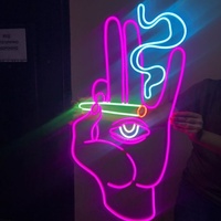 Enseigne néon LED publicitaire pour magasin de tabac, couleur personnalisable, étanche IP65, signalisation directionnelle et décorative pour utilisation automobile