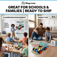 Kit électronique d'apprentissage pour enfants Eco Children Learning Experiment, voiture télécommandée RC, jouets éducatifs en bois DIY pour enfants