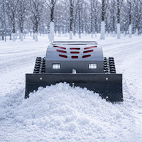 Robot tondeuse sans fil télécommandé, à essence, balayeuse à neige, robot déneigeur multifonction, coupe-herbe DIY