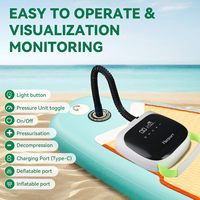 Compresseur haute pression portable électrique 20 PSI personnalisable pour planches de SUP, plateformes flottantes et paddle boards gonflables