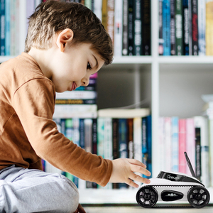Tank RC intelligent avec rotation à 360° °   Contrôle par caméra et application téléphonique - Transmission <span class=keywords><strong>vidéo</strong></span> en temps réel, jeu <span class=keywords><strong>de</strong></span> cache-cache, jouet éducatif STEM pour enfants - Product Image 1