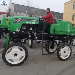 Pulverizador de liquidación de suelo alto, equipo de protección de plantas, pulverizador de tracción de cuatro ruedas diésel