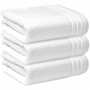 Adults 100% Cotton Woven <b>Bath</b> <b>Towels</b> 70x140cm Eco-Friendly Shower <b>Towel</b> <b>Set</b> Bleach Safe for Hotel Use - Product Image 1