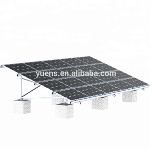 ชุดโครงสร้างติดตั้งแผงโซลาร์เซลล์แบบตั้งพื้น อลูมิเนียม 6005-T5 ยี่ห้อ Yuens OEM คุณภาพสูง พร้อมขายึดปรับมุมได้ - Product Image 2