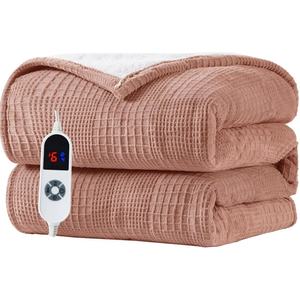 Para <span class=keywords><strong>Amazon</strong></span> 2025, superventas, nuevo producto, manta de piel calentada lavable, manta cálida alimentada por batería para sofá <span class=keywords><strong>cama</strong></span>, sofá, coche y RV - Product Image 1