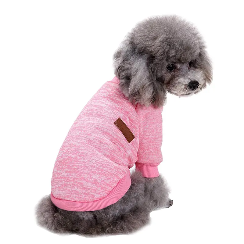 Benutzer definierte weiche Verdickung Warm Pup Hunde Shirt Winter Welpen Jacke Mantel Katze Haustier Hund Kleidung Gestrickte Hunde pullover