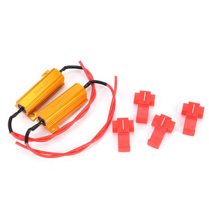 Resistencia decodificadora LED de 50W 12V con cable para mejora de faros de motocicleta, ajuste universal - Product Image 1