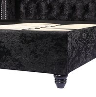 Lit simple classique royal en bois personnalisé, style européen, en cuir rose fantaisie et tissu de luxe français, pour chambre à coucher