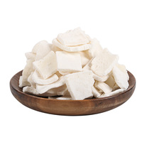 Chispas de Coco Liofilizadas, Trozos Grandes y Gruesos, Pulpa de Coco Tailandesa, Fruta de Coco Tailandesa, Materia Prima para Snacks Fritos, Fábrica de Yunnan