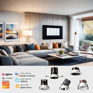 Projecteur Led de haute qualité Cob RGB réglage de la couleur Angle de faisceau 24 degrés <span class=keywords><strong>GU10</strong></span> Led Spot Light Zigbee Tuya Dimmable Spot - Product Image 4