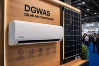 Aire Acondicionado Solar de 12000 BTU con Ahorro de Energía, Deya DGWG2-ACDC-12K, Aire Acondicionado Híbrido AC/DC Split para Hogares Aislados de la Red