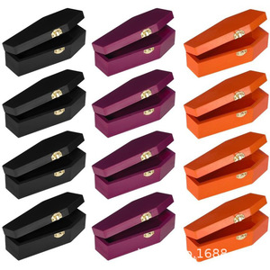 Wooden Halloween Coffin Boxes Customized Rectangle Shape <b>Party</b> Decorations Snack Candy Storage DIY Jewelry <b>Box</b> Personalized - Product Image 5