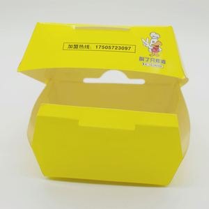 使い捨て段ボールバーガーボックス紙ミールボートトレイボックスボックスにボックスハンバーガー包装 - Product Image 2