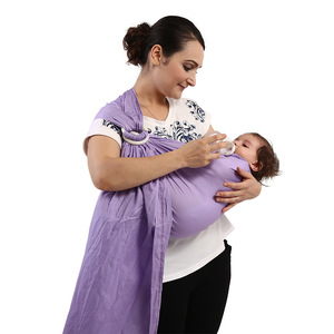 <span class=keywords><strong>Porte</strong></span>-bébé en écharpe pour bébé de 0 à 36 mois (jusqu'à 15,8 kg) Portage avant Ajustement réglable 100% coton Essentiels pour bébé Cadeaux pour nouvelles mamans - Product Image 1