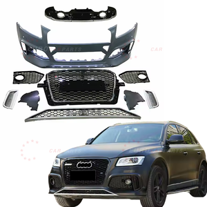 Kit de carrosserie pour 2013-2016 année <span class=keywords><strong>Q5</strong></span> mise à niveau vers RSQ5 Bodykit calandre de <span class=keywords><strong>pare</strong></span>-chocs avant lèvre de diffuseur arrière (Normal/Sport) embouts de silencieux d'échappement - Product Image 1