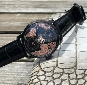 Reloj de Hombre Multifunción con Ajuste de Movimiento, Cronometraje Preciso para Dos Zonas Horarias, Diferencia de Hora Precisa - Product Image 1