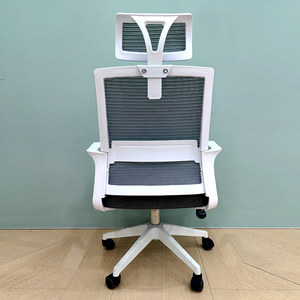 ハイバックオフィス家具 360度回転 快適 ピンク グレー 回転式 高級エグゼクティブチェア 人間工学に基づいたオフィスチェア（キャスター付き） - Product Image 4