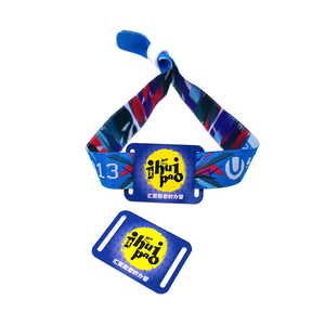 Personalized 13.56MHz RFID Smart Wristbands PVC NFC Mini Tag Fabric Bracelets for Music Festivals