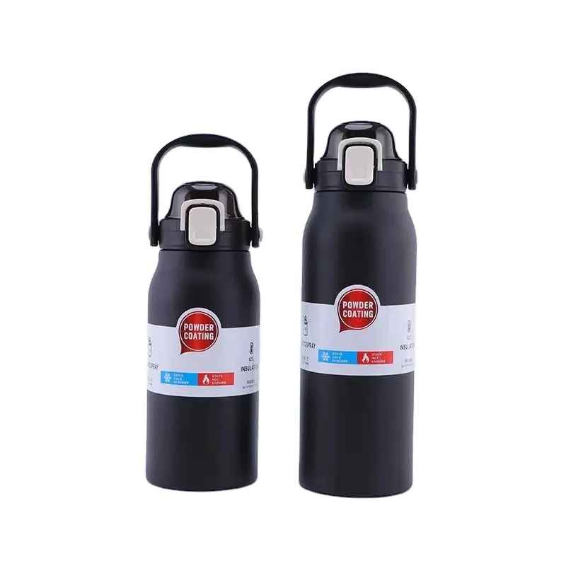 1300ml 1700ml Large Capacity Custom Logo Thermal Drink Bottle Double Wall Vacuum Insulated 304 Stainless Steel Jug Bouncing Lid