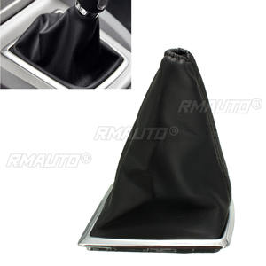 Housse de levier de vitesse et de frein à main en cuir noir pour Ford Focus 2005 2006 2007 2008 2009 2010 2011 2012 - Product Image 2