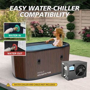 Bañera de Hielo Inflable Portátil, Piscina de Inmersión Fría, Barril de Recuperación DWF con Tecnología Drop Stitch para Atletas, Gimnasio en Casa, <span class=keywords><strong>Spa</strong></span>, Terapia, OEM Personalizado - Product Image 2