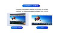 Herramienta DE SISTEMA DE PANTALLA LED COB modular, instalación gratuita para proyecto de pared de video fijo interior en auditorio universitario