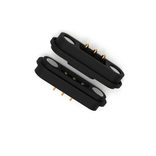 XIANKUN 3Pin Magnetic Brass Charger Pogo Pin Connector for Kids Smart Watch Toy Devices and LED Light