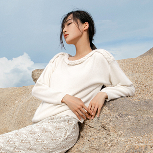 <span class=keywords><strong>Pull</strong></span>-over Long à Logo personnalisé Oem pour femme, vente entière à la mode - Product Image 3