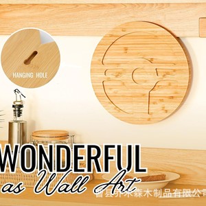 Juego de Tablas de Queso de Bambú, Bandeja Redonda de Madera con Cuchillos para Servir Frutas y Postres, Portátil para Uso en Exteriores - Product Image 5