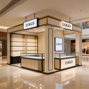 ตู้โชว์เครื่องประดับ LUX Cauxa สำหรับร้านค้า ชั้นวางสินค้า ห้องจัดแสดง งานแสดงสินค้า ตู้โชว์หยก แก้ว ตู้โชว์แบบเกาะกลางสำหรับร้านค้าปลีก - Product Image 3