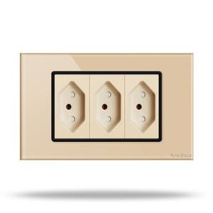 Prise murale USB standard brésilienne, panneau de prises électriques, type 118, prise murale 6 broches - Product Image 5