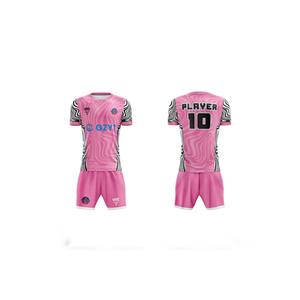 Tùy Chỉnh In Logo Thăng Hoa Màu Hồng Đội Thể Thao Đào Tạo Bộ Dụng Cụ Quần Short Áo Sơ Mi Đầy Đủ Bộ Đồng Phục Bóng Đá Jerseys Bóng Đá Mặc - Product Image 2