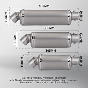 Bajaj PULSAR NS200 NS 200 knalpot sepeda motor, sistem knalpot sepeda motor Stainless Steel Mid Link pipa Muffler keluar kondisi baru - Product Image 6