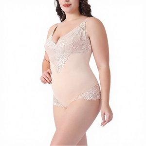Mono de seda para mujer, talla grande, sexy, con encaje, corsé push-up, levantador de abdomen y caderas, efecto levantacola, venta al por mayor - Product Image 3