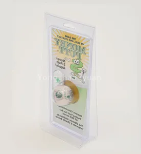 custom thermoform die cut clear stand up plastic pvc clamshell tri fold blister packaging for sports