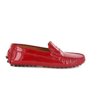 Choozii Wholesale Slip on Flat Patent Leather Casual Shoes <strong>Loafers</strong> Men Moccasin <strong>Kids</strong> Red <strong>Loafers</strong> for Big Boys - Product Image 2