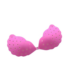 Shell creux avant boucle <span class=keywords><strong>Silicone</strong></span> Invisible soutien-gorge pour dames Sexy froncé sans bretelles avant poitrine Patch intimes accessoire - Product Image 2