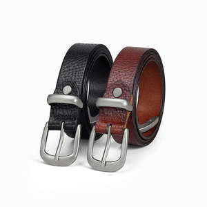 Nuova Cintura in Pelle con Fibbia a Perno Fatta a Mano, Stile Retrò e Versatile, Personalizzabile OEM, per Donna - Product Image 3