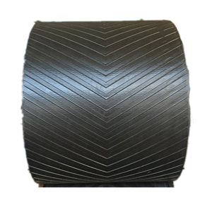 V-förmiges konkaves Gruben granulat gemustertes Gummi förderband für weniger als 45 Grad Förder granulat - Product Image 3