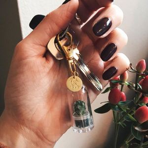 <span class=keywords><strong>Porte</strong></span>-clés miniature de cactus bébé imité, promotionnel, amusant, plante vivante, 2023 - Product Image 3