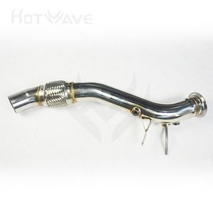 Tuyau de descente en acier inoxydable 2.5 "pour <span class=keywords><strong>bmw</strong></span> <span class=keywords><strong>E90</strong></span> E91 E92 E93 <span class=keywords><strong>325d</strong></span> 330d 330xd M57N2 197PS 231PS (04-09) - Product Image 6