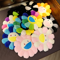 Almohada de Peluche de Girasol de Takashi Murakami, 40cm/60cm, Linda y Cómoda, Rellena de Algodón PP, Suave, para Aliviar el Estrés