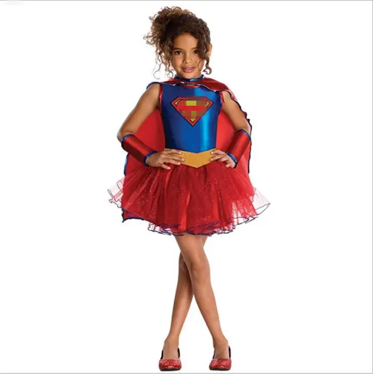 Super carnival costumes man heros girl dress costume christmas cosplay set MQ1022-B