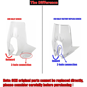 Pare-brise transparent pour <span class=keywords><strong>moto</strong></span>, carénage de phare avant, pare-brise pour 450 RALLY ENDURO 690 790 890 <span class=keywords><strong>BAJA</strong></span> 701 FE, flux d'air - Product Image 3