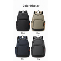Tas Ransel Bisnis Kasual Pria Oxford Tahan Air Multi Kompartemen untuk Laptop, Cocok untuk Perjalanan Sehari-hari